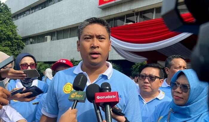 Wakil Menteri Pertanian Sudaryono menjawab pertanyaan awak media di Jakarta, Rabu (10/12/2025). FOTO: ANTARA/Harianto.