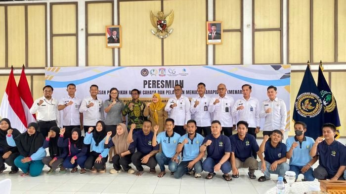 Yayasan Pendidikan Rumah Cahaya resmi diresmikan di Aula Rumah Tahanan Negara (Rutan) Kelas IIA Balikpapan, pada Senin pagi (15/12/2025). Foto: BorneoFlash/Ist