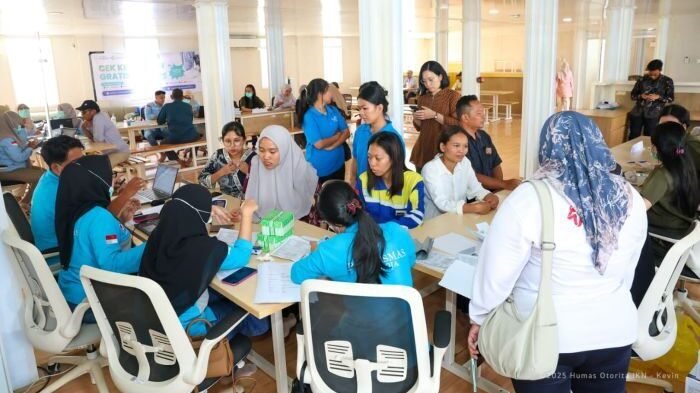 Otorita IKN bersama dengan Kemenkes, Dinkes Kutai Kartanegara, dan Puskesmas setempat menyelenggarakan program CKG di HPK, Nusantara, pada Jumat (12/12/2025). Foto: HO/Humas Otorita IKN