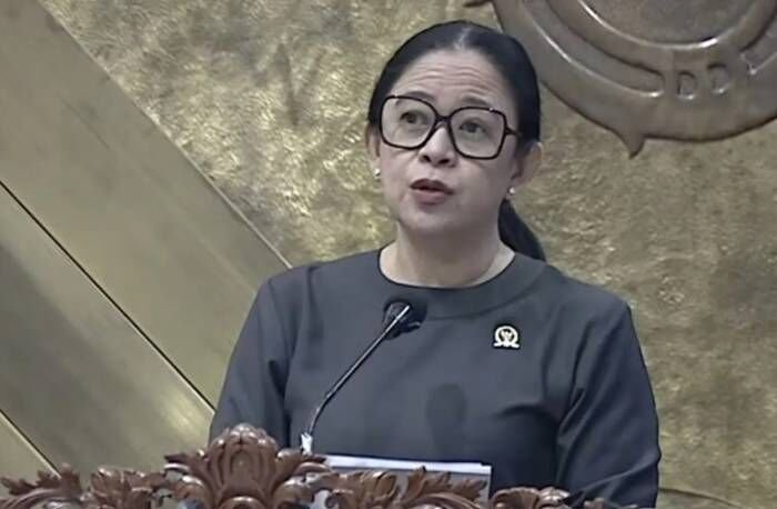Tangkapan layar - Ketua DPR RI Puan Maharani saat berpidato dalam rapat paripurna di kompleks parlemen, Jakarta, Senin (8/12/2025). FOTO : ANTARA/Bagus Ahmad Rizaldi