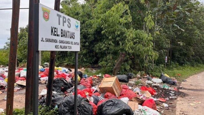 Keberadaan Tempat Pembuangan Sementara (TPS) di Kelurahan Bantuas. Foto: BorneoFlash/Nur Ainunnisa