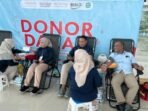 Manajemen PT Angkasa Pura Indonesia Kantor Cabang Bandar Udara Internasional SAMS Sepinggan Balikpapan Manajemen PT Angkasa Pura Indonesia Kantor Cabang Bandar Udara Internasional SAMS Sepinggan Balikpapan menggelar aksi kemanusiaan donor darah, pada Rabu (28/1/2026). Foto: BorneoFlash/Ist