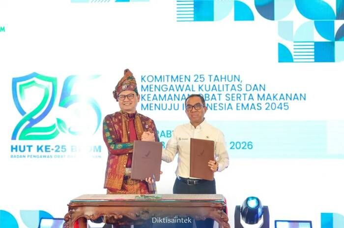 Kemdiktisaintek Gandeng BPOM Bangun Ekosistem Riset dan Inovasi Nasional
