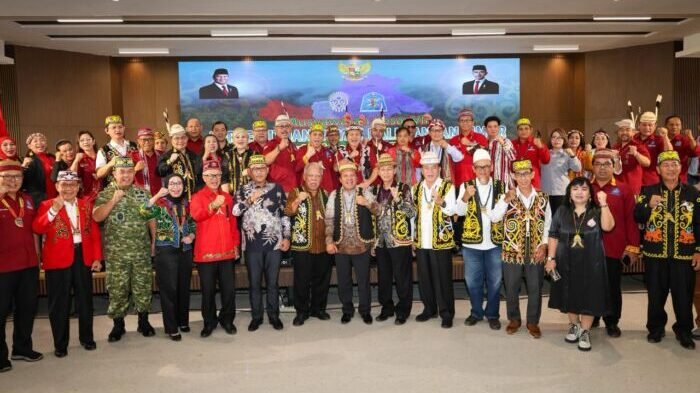 Mubes Persekutuan Dayak Kalimantan Timur (PDKT) VII di Multifunction Hall Kantor Bersama 3, KIPP Nusantara, pada Sabtu (24/1/2026). Foto: HO/Humas Otorita IKN