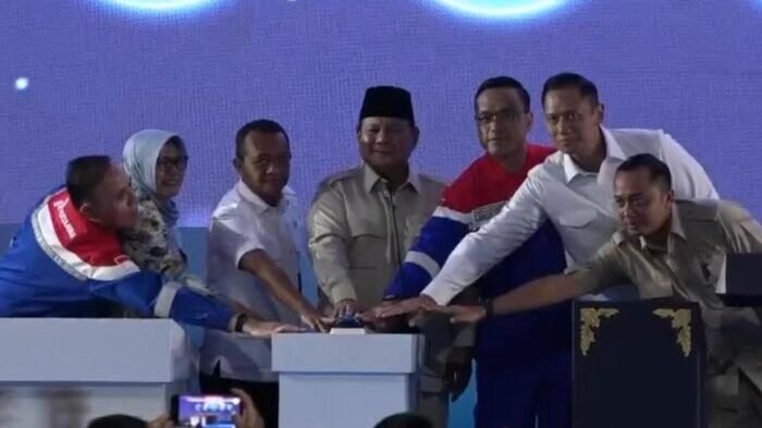 Peresmian Proyek Strategis Nasional (PSN) Refinery Development Master Plan (RDMP) Balikpapan, pada Senin (12/1/2026). Foto: BorneoFlash/Ist