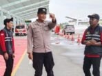 Personel Polsek Kawasan Bandara SAMS Sepinggan Balikpapan menggelar KRYD serta pengamanan Kamtibmas, di kawasan bandara, pada Jumat (16/1/2026). Foto: BorneoFlash/Ist