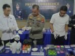 Polsek Samarinda Seberang Gelar kegiatan press conference yang digelar di Aula Bhayangkari Mako Polsek Samarinda Seberang, pada Senin (19/01/2026). HO/Humas Polresta Samarinda