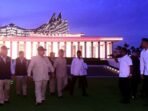 Presiden Prabowo Subianto tiba di IKN Helipad Halaman Istana Negara, Kawasan IKN, Kabupaten Penajam Paser Utara (PPU), Provinsi Kalimantan Timur (Kaltim) sekitar pukul 18.45 WITA, pada Senin (12/1/2026). Foto: HO/Biro Pers Sekretariat Presiden