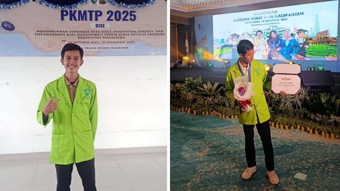 Ricky Yusuf Fadilah, SMK Syarif Hidayatullah Muara Badak, menjadi salah satu siswa berprestasi penerima Beasiswa Sobat Bumi Kalimantan (BSBK) 2025. Foto: HO/PHI