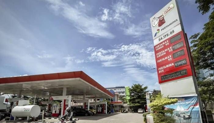 SPBU Pertamina, Bekasi, Jawa Barat. FOTO: ANTARA/Dhemas Reviyanto/nz
