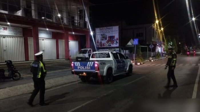 Sat Lantas Polres Berau melalui Unit Turjawali melaksanakan patroli rutin di wilayah hukum Polres Berau, pada Minggu dini hari (25/01/2026). Foto: HO/Humas Polres Berau