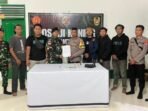 Satgas Pamtas RI-Malaysia Yonkav 13/SL menggagalkan peredaran narkotika jenis sabu-sabu di sekitar Patok 013, Desa Seberang, Kecamatan Sebatik Utara, Kabupaten Nunukan, Provinsi Kalimantan Utara, pada Jum'at (16/1/2026). Foto: HO//Pendam VI/Mlw