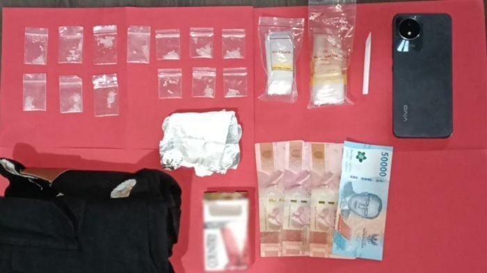 Satresnarkoba Polres Bontang Ungkap Kasus peredaran narkotika jenis sabu di wilayah Kelurahan Api-Api, Kecamatan Bontang Utara, pada Senin (26/01/2026). Foto: HO/Humas Polres Bontang