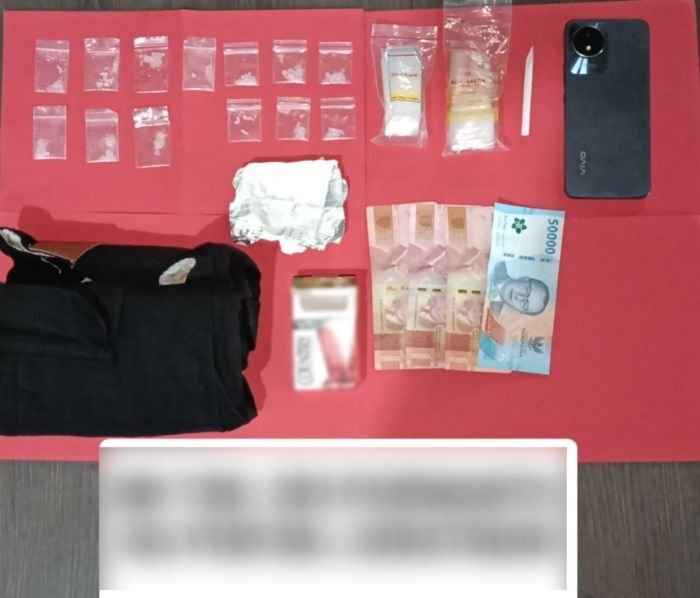 Satresnarkoba Polres Bontang Amankan Seorang Pria, Sita 13 Poket Sabu