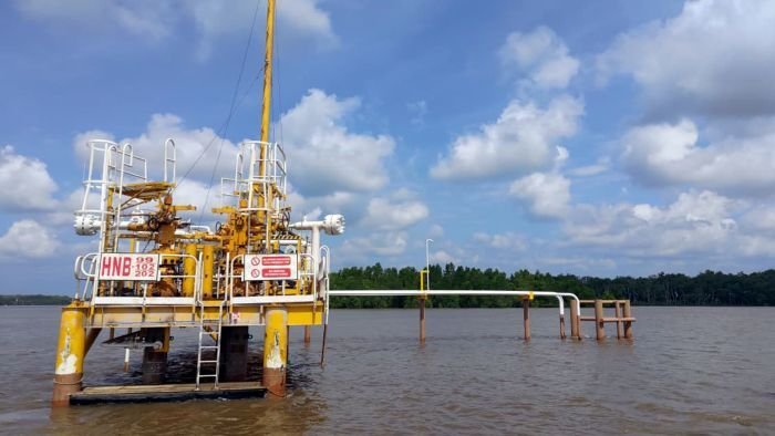 Sumur High Pour Point Oil (HPPO) di Lapangan Handil, Kalimantan Timur PT Pertamina Hulu Mahakam (PHM). Foto: HO/Humas PHM