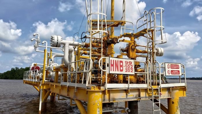 Sumur High Pour Point Oil (HPPO) di Lapangan Handil, Kalimantan Timur PT Pertamina Hulu Mahakam (PHM). Foto: HO/Humas PHM