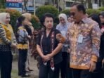 Wakil Wali Kota Balikpapan, H. Bagus Susetyo menyambut kunjungan Ketua Ikatan Adhyaksa Dharmakarini, Sruning Burhanuddin, berkunjung ke Rumah Cagar Alam Dahor yang berlokasi di Jalan Dahor Kelurahan Baru Ilir, Kecamatan Balikpapan Barat, pada Kamis (22/1/2026). Foto: BorneoFlash/Niken Sulastri