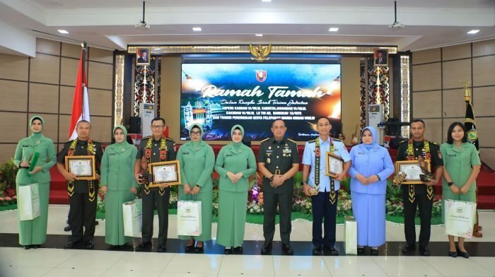 Acara Sertijab Aspers Kasdam VI/Mlw, Kabintaljarahdam VI/Mlw, Kakudam VI/Mlw, LO TNI AU dan Dankikav 13/MTC Kodam VI/Mlw di Aula Makodam VI/Mlw, Pada Senin(26/1/2026). Foto: HO/Pendam VI/Mlw