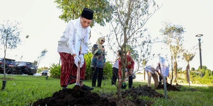 Dibuka dengan kegiatan penanaman Pohon Zaitun, Menteri Agama RI, Nasaruddin Umar, menunaikan rangkaian kegiatan di Ibu Kota Nusantara (IKN), termasuk salat tarawih berjamaah di Masjid Negara IKN, pada Jumat (20/2/2026). Foto: HO/Humas Otorita IKN