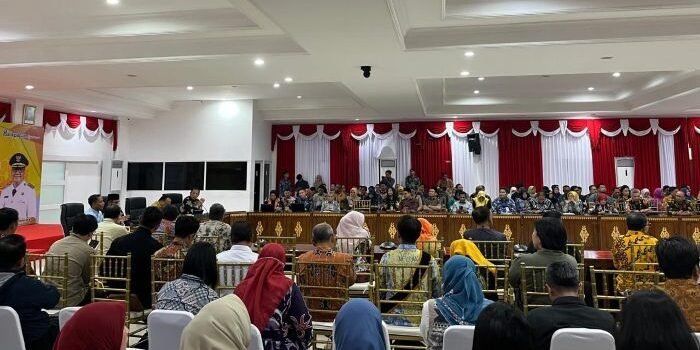 Forum Konsultasi Publik Penyusunan Rancangan Awal RKPD 2027 yang digelar di Aula Balai Kota, pada Kamis (19/2/2026). Foto: BorneoFlash/Ardian