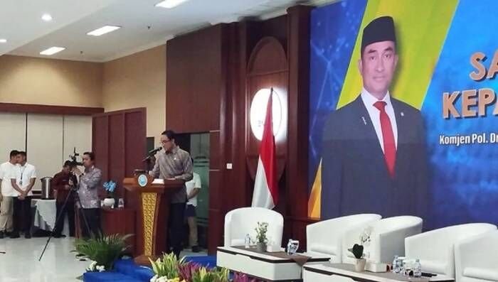 Kepala BNN RI Komjen Pol. Suyudi Ario Seto dalam pidato sambutan acara FGD di Gedung BNN RI, Jakarta, Rabu (18/2/2026). FOO : ANTARA/Muhammad Rizki/am.