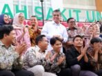 Menteri Ketenagakerjaan, Yassierli, saat mengunjungi peserta Program Pemagangan Nasional di RS Universitas Andalas (RS Unand), Padang, pada Kamis (12/02/2026). Foto: HO/Biro Humas Kemnaker