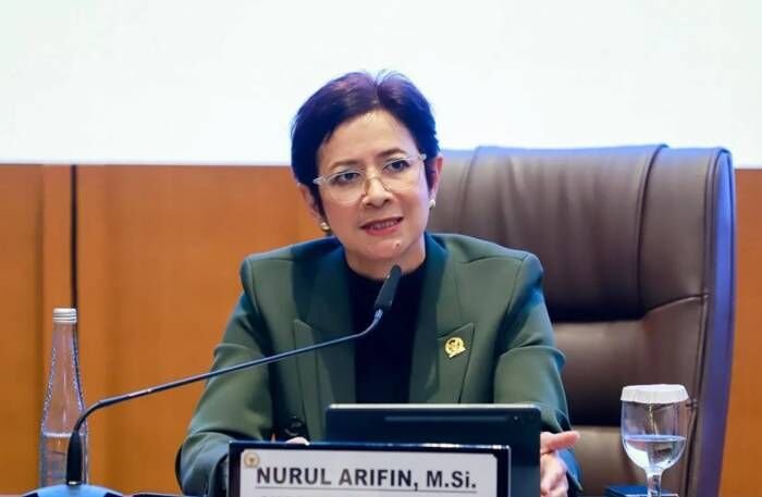 Anggota Komisi I DPR RI Nurul Arifin di kompleks parlemen, Jakarta. FOTO : ANTARA/HO-DPR