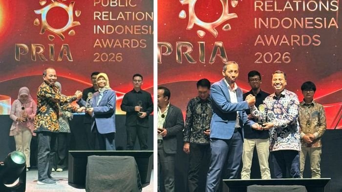 PHI kembali menorehkan prestasi membanggakan dengan meraih Platinum Winner dalam ajang Public Relations Indonesia Award (PRIA) 2026. Foto: HO/Humas PHI