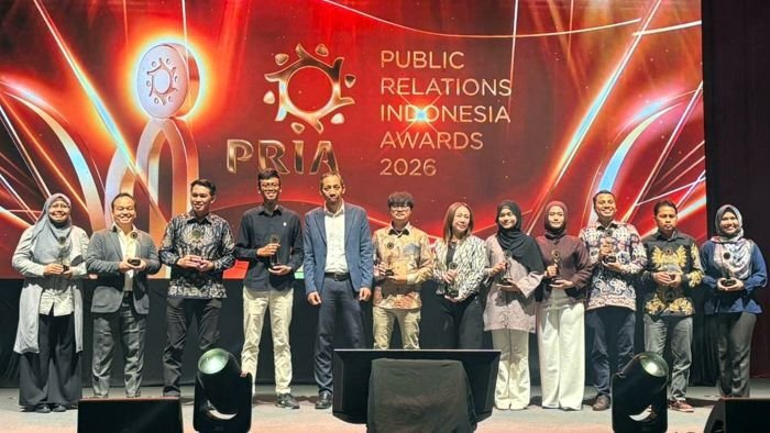 PHI kembali menorehkan prestasi membanggakan dengan meraih Platinum Winner dalam ajang Public Relations Indonesia Award (PRIA) 2026. Foto: HO/Humas PHI