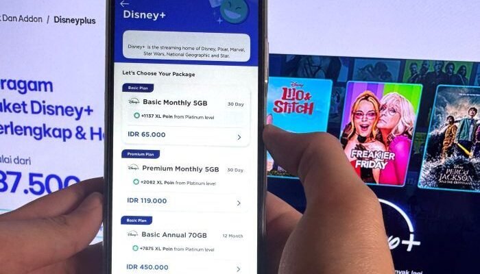 Pelanggan XLSMART dapat mengakses paket Disney+ melalui aplikasi myXL dan AxisNet, serta SATU ON. Foto: HO/ XLSMART