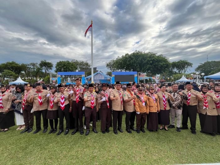 Kwarcab Lantik 129 Pramuka Garuda, Balikpapan Tegaskan Komitmen Cetak Generasi Berkarakter