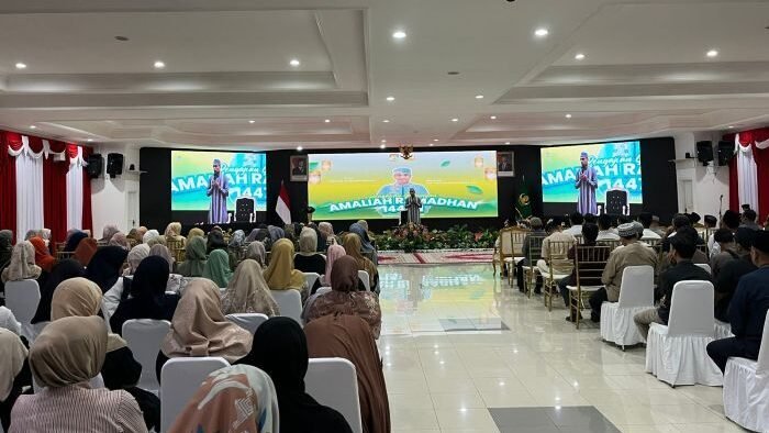 Pengajian Amaliah Ramadan yang digelar di Auditorium Balai Kota, pada Jumat (20/2/2026). Foto: BorneoFlash/Ardian