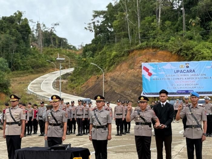 Polres Mahakam Ulu Gelar Sertijab Wakapolres dan Kapolsek Long Apari