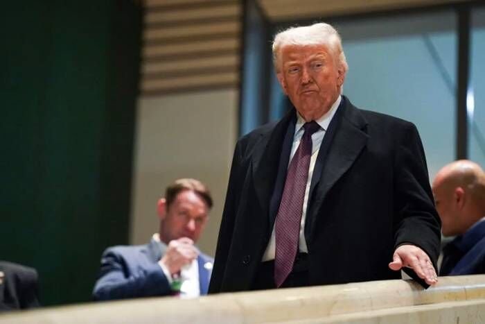 Presiden AS Donald Trump di Davos, Swiss (22/1/2026). FOTO: ANTARA/Xinhua/Peng Ziyang