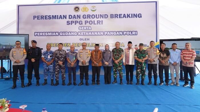 Peresmian 1.179 SPPG dan 18 gudang ketahanan pangan Polri secara serentak di seluruh Indonesia, pada Jumat (13/2/2026). Foto: BorneoFlash/Ist
