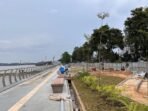 Proyek Teras Samarinda tahap dua yang masih dalam tahap pengerjaan. Foto: BorneoFlash/Nur Ainunnisa