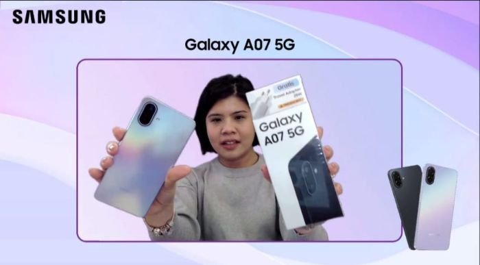  Samsung Electronics Indonesia menghadirkan Galaxy A07 5G. Foto: BorneoFlash/Ist