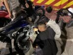 Satuan Samapta Polresta Balikpapan menggelar patroli penindakan terhadap penggunaan knalpot brong, pada Minggu (1/2/2026) Dini Hari. Foto: HO/Humas Polresta Balikpapan