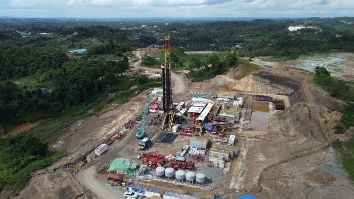 Sumur pengembangan NKL-1183 yang berlokasi di Kutai Lama, Kecamatan Anggana, Kutai Kartanegara, Kalimantan Timur.  Foto: HO/Pertamina EP