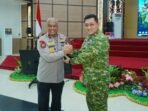 Wakapolda Kaltim Brigjen. Pol. Adrianto Jossy Kusumo, S.H., M.Han., menghadiri kegiatan Rapim Kodam VI/Mulawarman Tahun 2026 yang digelar di Aula Kodam VI/Mulawarman, pada Senin (23/2/2026) pukul 08.00 WITA. Foto: HO/Humas Polda Kaltim