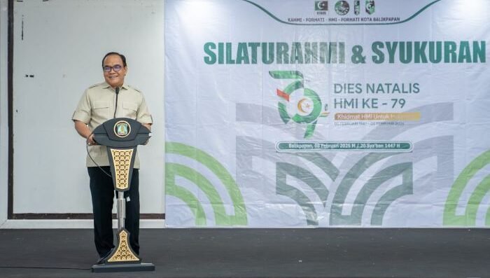 Wakil Wali Kota Balikpapan, H. Bagus Susetyo menghadiri kegiatan Milad ke-79 HMI, di Rumah Wakil Wali Kota Balikpapan,pada Minggu (8/2/2026). Foto: BorneoFlash/Humas Pemkot