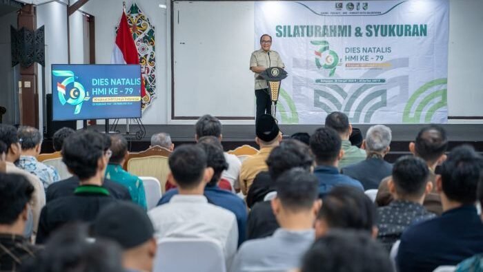 Wakil Wali Kota Balikpapan, H. Bagus Susetyo menghadiri kegiatan Milad ke-79 HMI, di Rumah Wakil Wali Kota Balikpapan,pada Minggu (8/2/2026). Foto: BorneoFlash/Humas Pemkot