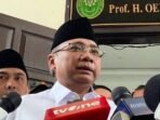 Mantan Menteri Agama, Yaqut Cholil Qoumas memberikan keterangan kepada wartawan di Pengadilan Negeri Jakarta Selatan, Jakarta, Selasa (24/2/2026). FOTO: ANTARA/Luthfia Miranda Putri/am.