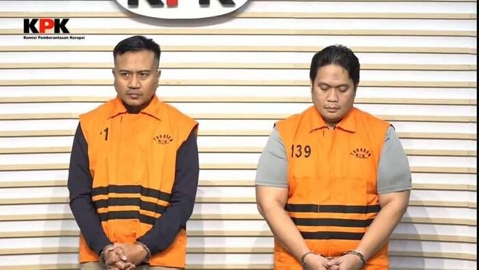 Eks Kajari Hulu Sungai Utara Albertinus P Napitupulu (kanan) FOTO: dok. YouTube KPK