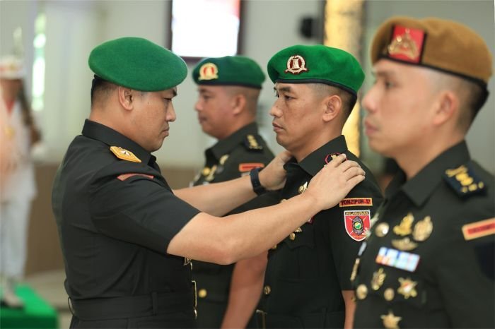 Kasdam VI/Mulawarman Pimpin Sertijab Danyon Zipur 17/AD dan Pelantikan Danyon Armed 22/Kesumawira