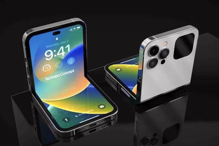 Ilustrasi iPhone lipat. FOTO: ANTARA/HO-CNET