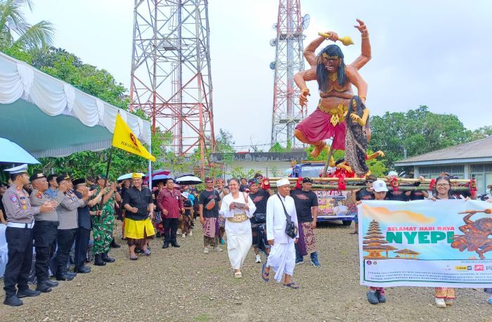 Nyepi 1948 Saka, Bupati Kutim Lepas Ogoh-Ogoh dan Ajak Jaga Kebersamaan