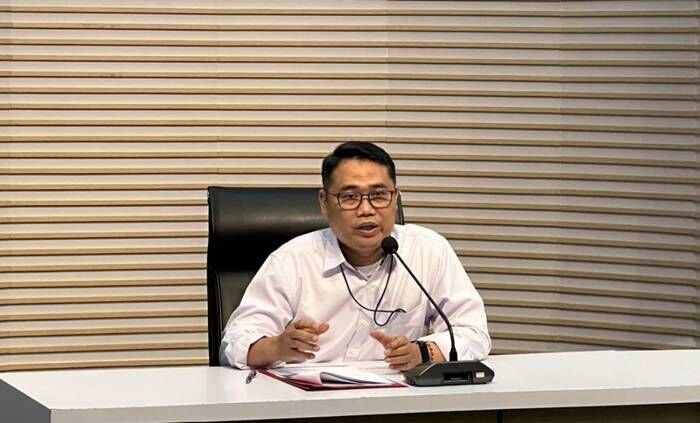 Deputi Penindakan dan Eksekusi Komisi Pemberantasan Korupsi Asep Guntur Rahayu memberikan keterangan di Gedung Merah Putih KPK, Jakarta, Rabu (11/3/2026). FOTO : ANTARA/Rio Feisal