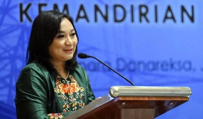 Direktur Eksekutif Indef Esther Sri Astuti. FOTO: ANTARA/Hafidz Mubarak A/tom.