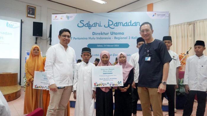 Direktur Utama PHI Sunaryanto beserta jajaran manajemen melakukan Safari Ramadan dan Management Walktrough (MWT) ke wilayah kerja di Kalimantan pada akhir Februari lalu. Foto: HO/PHI